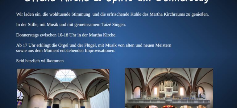 Offene Kirche & Spirit am Donnerstag